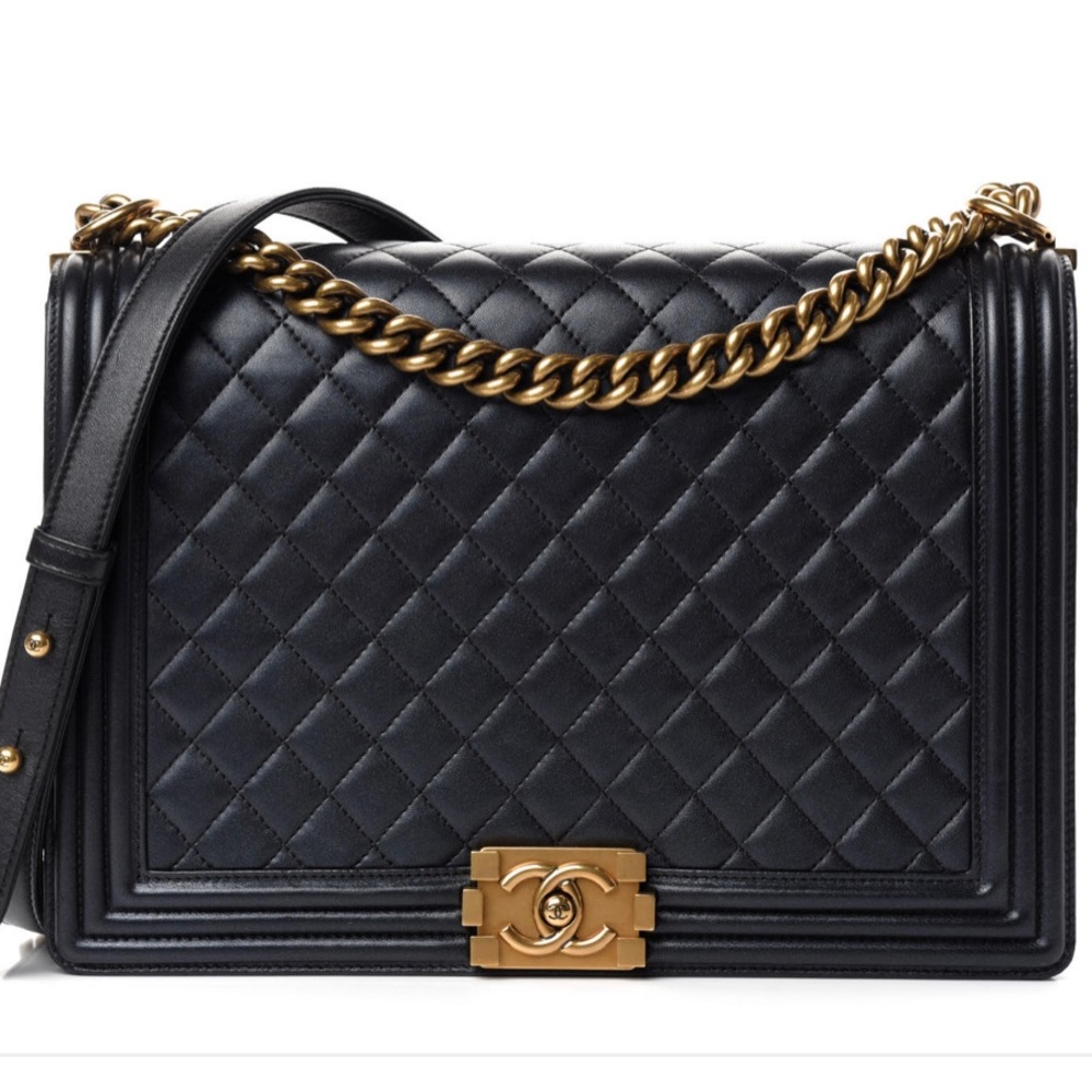 Jumbo Chanel Boy Bag- Iridescent Quilted Lambskin